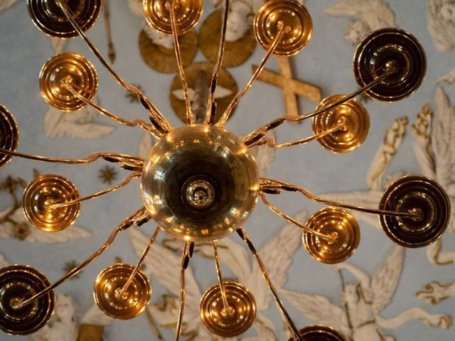 Lysekrone i Gråsten Slotskirke